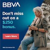 BBVA: Get $250 Bonus with Checking and Savings Account