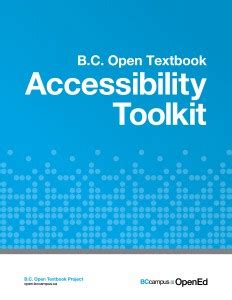 BC Open Textbook Accessibility Toolkit