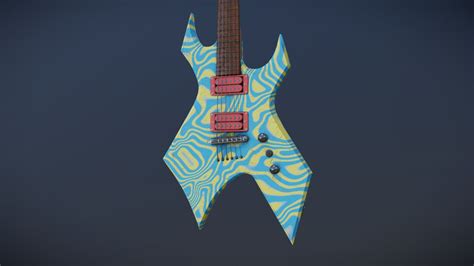 BC Rich Warlock 3D Model in Guitar 3DExport