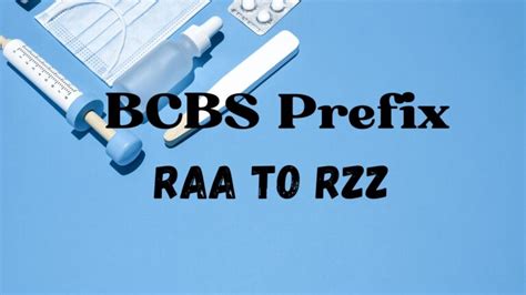 BCBS Alpha Prefix From RAA To RZZ 2024