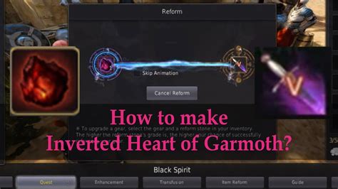 BDO - How to make Inverted Heart of Garmoth