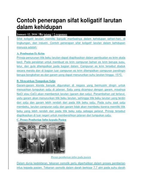 Beberapa contoh penerapan sifat koligatif larutan ... - Roboguru - wintechmobiles.com