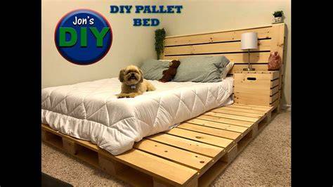 Bed Frame out of Pallets - Easy Pallet Ideas - raincitystudios.com