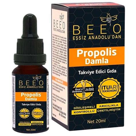 BEE'O Propolis & Arı Sütü & Ham Bal Karışımı (190 gr).