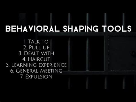 BEHAVIORAL SHAPING TOOLS Therapeutic Modalities - YouTube