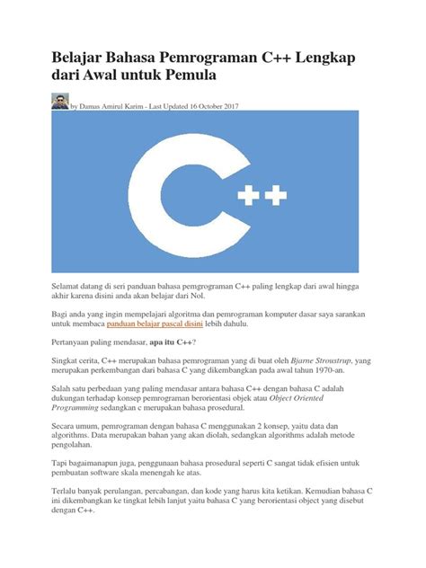 Belajar Bahasa Pemrograman C - Koding Akademi … - coolestguyplanet.net