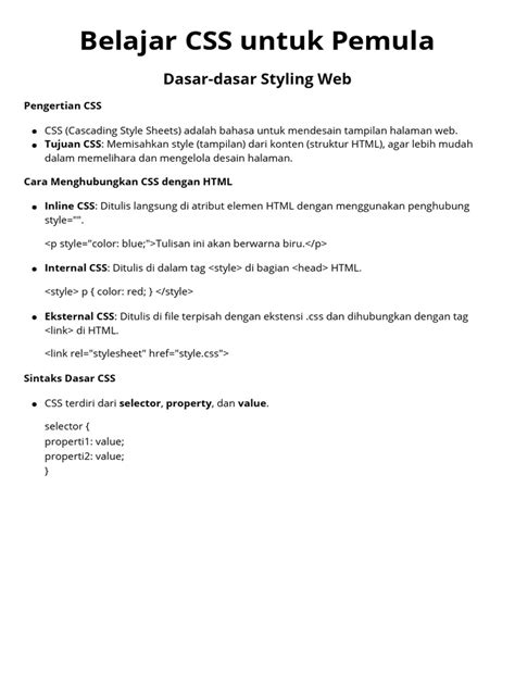 Belajar CSS Pemula - coolestguyplanet.net