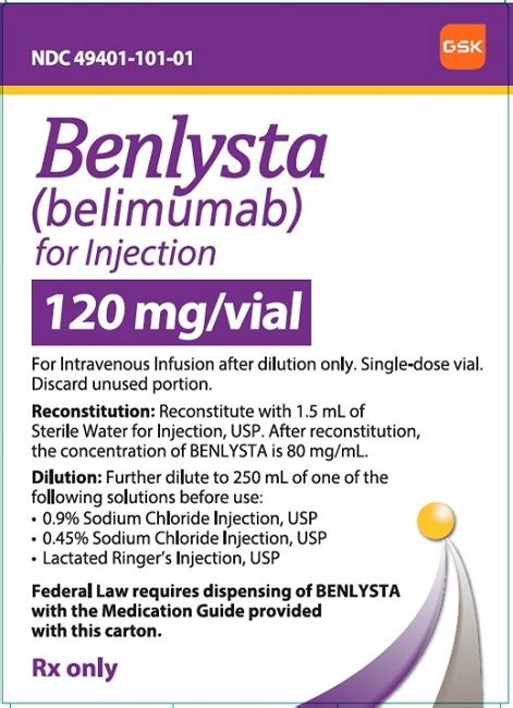 BENLYSTA® (belimumab) for injection - GlobalRPH