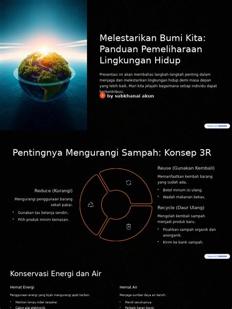 BERSAMA MELESTARIKAN BUMI - raincitystudios.com