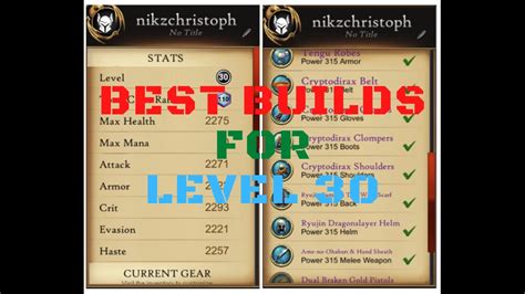 BEST Builds For Level 30! AdventureQuest 3D YouTube