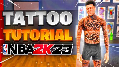 BEST TATTOO TUTORIAL ON NBA 2K23! LOOK LIKE A COMP GUARD! ADVANCED