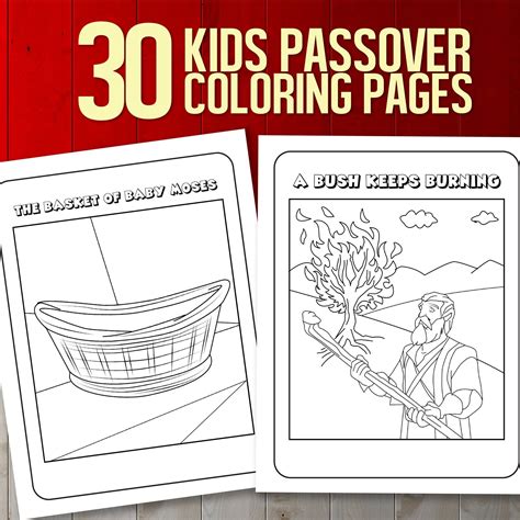 BEST VALUE The Passover Journey Instant Download Coloring