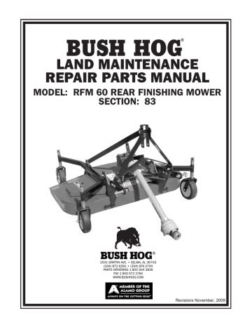 BH Finish Mower RFM 60-OM - Bush Hog