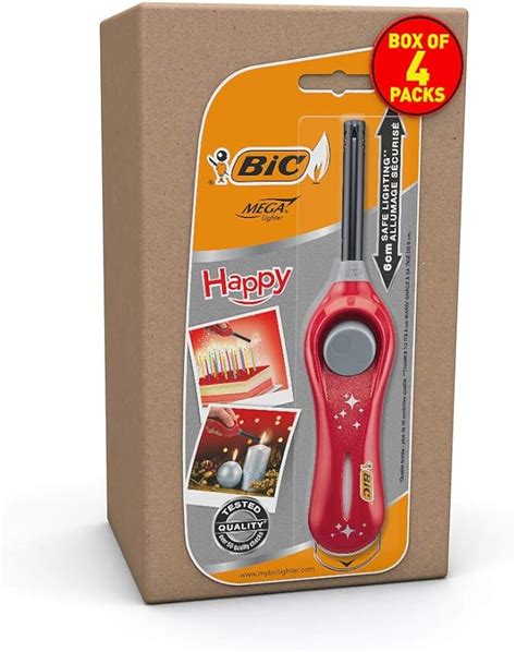 BIC 6cm extension wand Utility Lighter that lasts up to 750 lights ...