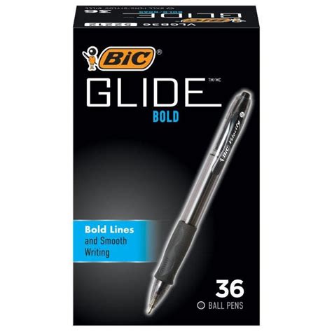 BIC Glide Bold Ball Pen - Ballpoint Retractable Pens BIC - Stinson