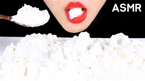 BIG CHUNKS ASMR CORNSTARCH - YouTube