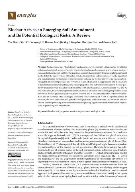 Biochar: An emerging soil amendment - Managing Soil … - raincitystudios.com