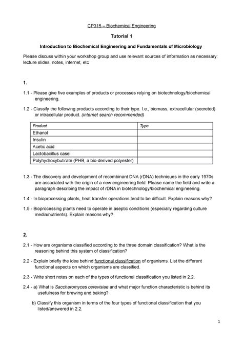 Biochemical engineering: Intro to Engineering Study Guide... - wintechmobiles.com