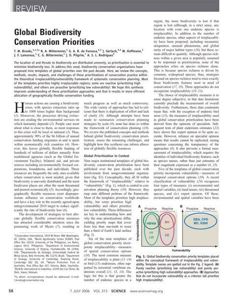 Biodiversity Conservation: Global Priorities, Trends, and the Outlook ... - raincitystudios.com
