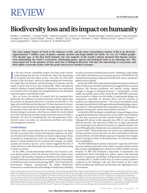Biodiversity loss and its impact on humanity - Nature - raincitystudios.com