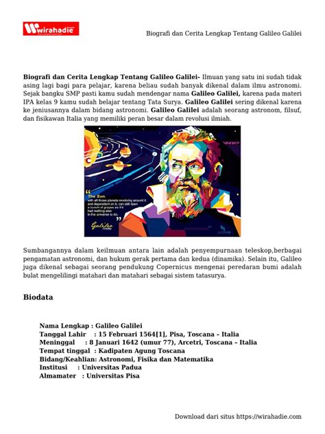Biografi dan Penemuan Galileo Galilei | PDF | Ilmu Sosial - Scribd - wintechmobiles.com