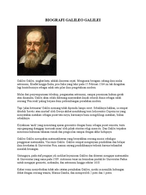 Biografi Galileo Galilei - Ratu AI - wintechmobiles.com