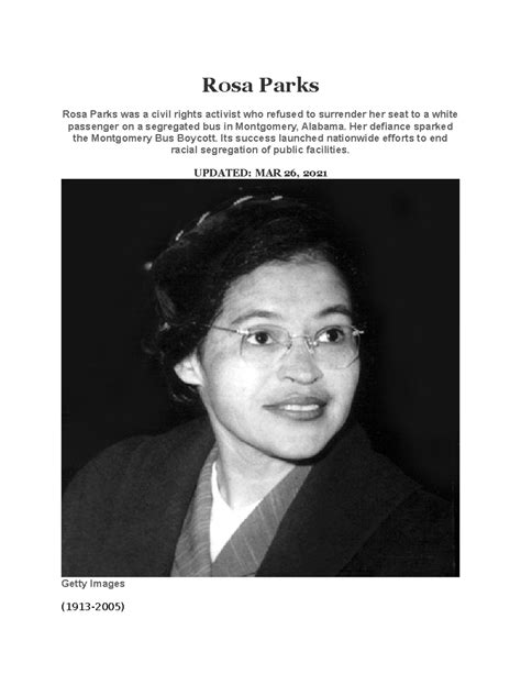 Biography: Rosa Parks - National Women's History … - wintechmobiles.com