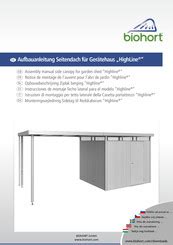 BIOHORT HIGHLINE SERIES ASSEMBLY MANUAL Pdf Download ManualsLib