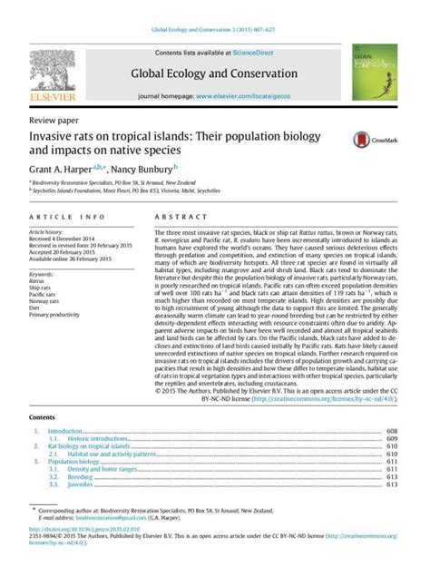 Biology and Impacts of Pacific Islands Invasive Species: - raincitystudios.com