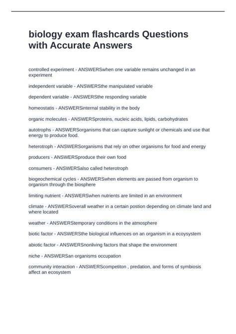 Biology Exam Flashcards | Quizlet - raincitystudios.com