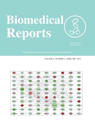 Biomedical Reports - Spandidos Publications - wintechmobiles.com
