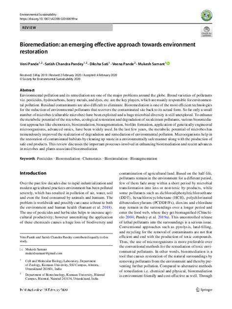 Bioremediation: an emerging effective approach towards environment ... - raincitystudios.com