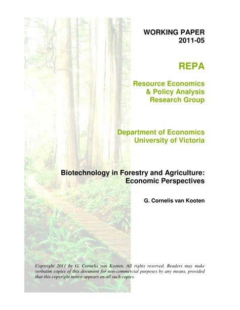 Biotechnology in forestry: Technological and economic perspectives - raincitystudios.com