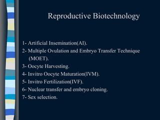 Biotechnology in livestock reproduction - ScienceDirect - muktibox.com