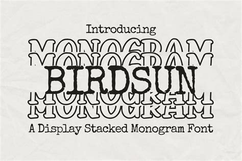 Birdsun Varsity Stacked - Bold Athletic Block Font … - muktibox.com