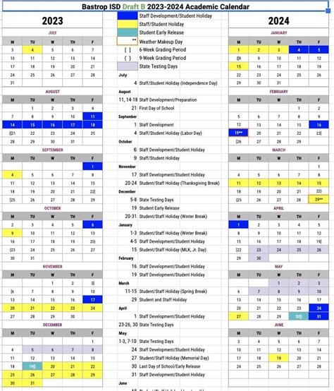 BISD 20232024 Calendar Input Calendar