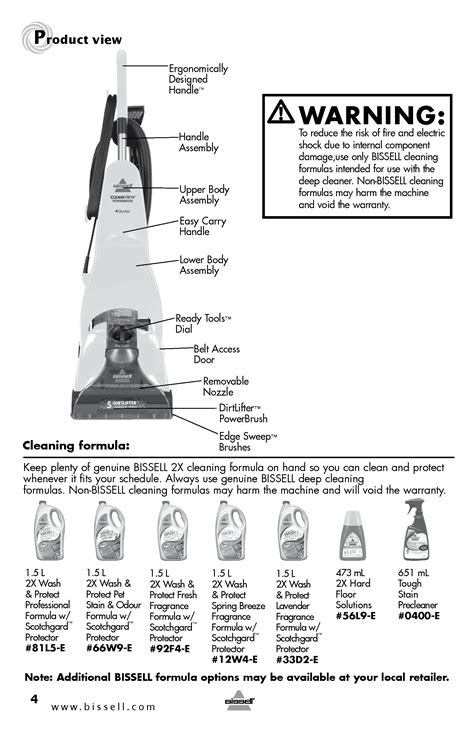 BISSELL CLEANVIEW POWERBRUSH 44L6 (01) PDF MANUAL