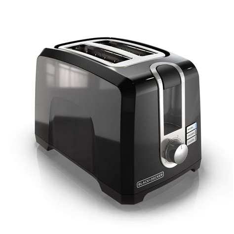 BLACK+DECKER 2-Slice Black and Stainless Steel Wide Slot Toaster …