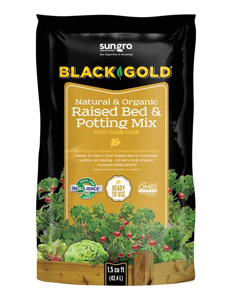 Black Gold Natural Organic Raised Bed and Potting Mix in the Soil ... - raincitystudios.com
