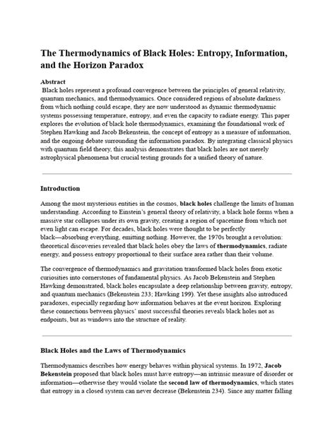 Black Holes, Entropy, and Information - UC Santa Barbara - wintechmobiles.com