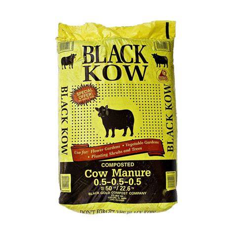 Black Kow Composted Cow Manure 35 lb Bag - raincitystudios.com