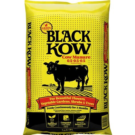 Black Kow Composted Cow Manure Organic Fertilizer, 1 cu ft with ... - raincitystudios.com