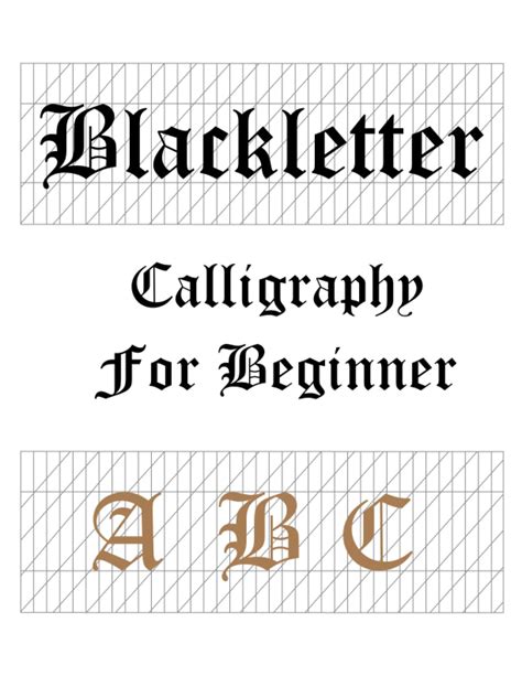 Blackletter Calligraphy for Beginners | PDF - muktibox.com