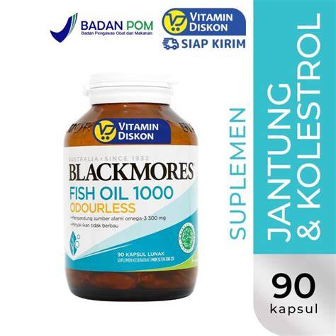 Blackmores Odourless Fish Oil 1000 BPOM Kalbe 90 Caps | Suplemen Omega ... - raincitystudios.com