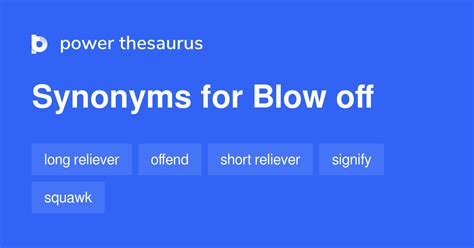 BLEW OFF Synonyms: 307 Synonyms & Antonyms for BLEW OFF