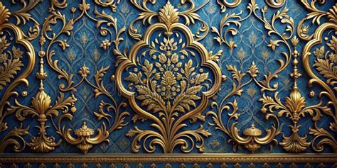 Blue Ornate Wall Decor - muktibox.com