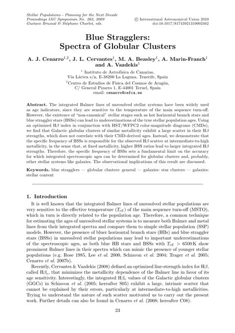 Blue Stragglers in Globular Clusters: Observations, Statistics and ... - wintechmobiles.com