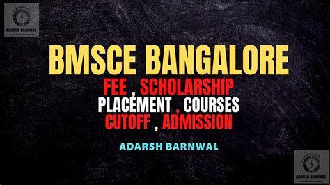 BMSCE Bangalore: Admission, Courses, Fees, …