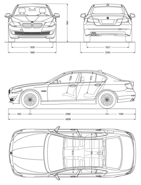 BMW 5er Maße: Länge, Breite & Höhe alle Modelle & Baureihen