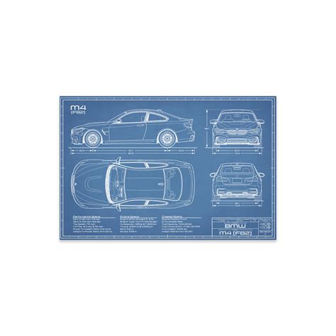 BMW M4 (F82) Blueprint by Action Blueprints - Wayfair